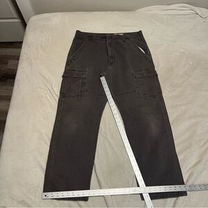 Wrangler Men's Cargo Pants in Charcoal Black